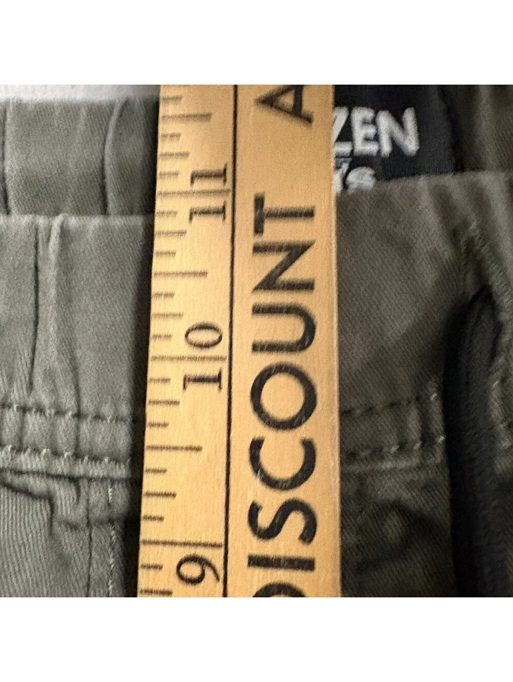 Denizen from Levis Mens Jogger Pants Green Cotton Stretch Elastic Waist Size